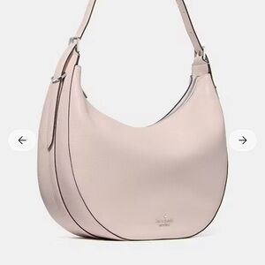 kate spade Soft Blush Pebbled Leather Crescent Shoulder Bag